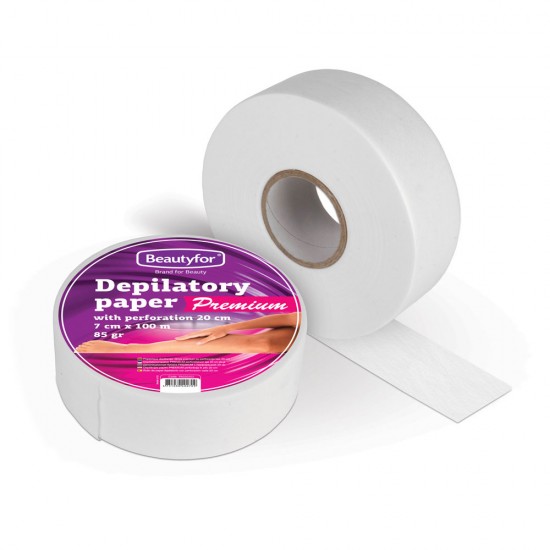 Beautyfor depilācijas papīrs rullis 7cm x 100m ar perforāciju