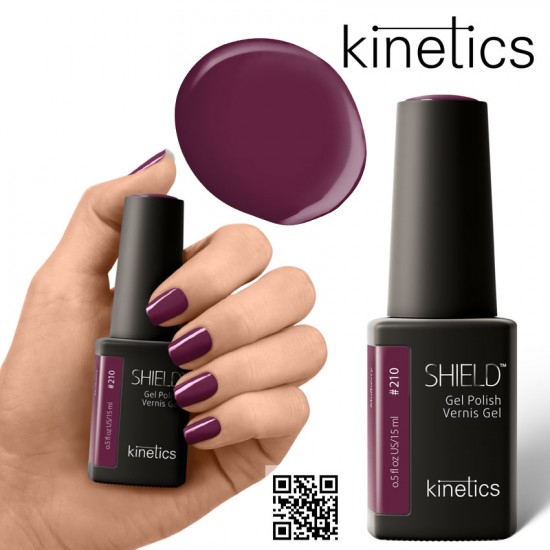 Kinetics Shield Gel Polish 15ml Mulberry #210 Kinetics Shield Gel Polish 15ml Mulberry #210