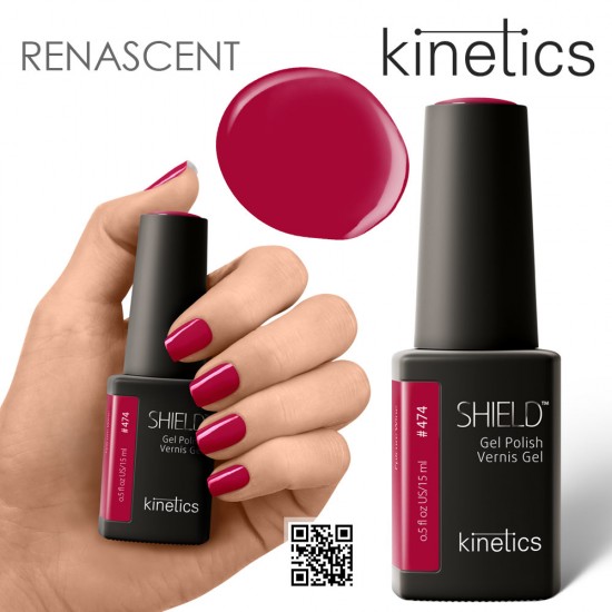 Kinetics Shield Gel Polish 15ml #474 Epicure Wine Kinetics Shield Gel Polish 15ml #474 Epicure Wine