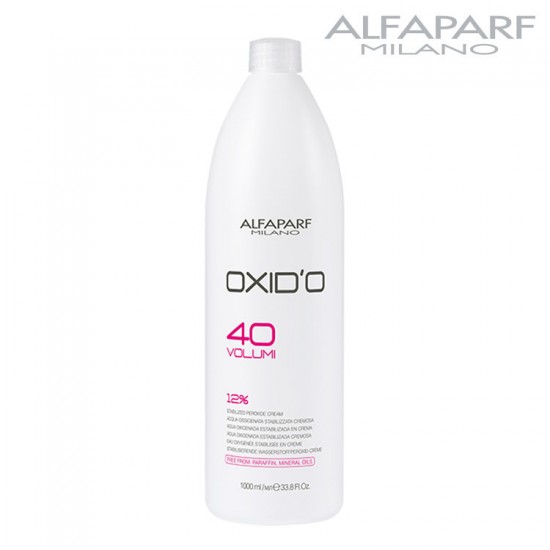 AlfaParf Oxid’O 40 Volume 12% krēmveida oksidants 1000ml AlfaParf Oxid’O 40 Volume 12% krēmveida oksidants 1000ml