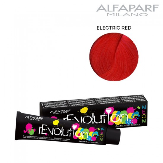 AlfaParf rEvolution Neon matu krāsa ar fluorescējošu efektu neona sarkanā 90ml AlfaParf rEvolution Neon matu krāsa ar fluorescējošu efektu neona sarkanā 90ml
