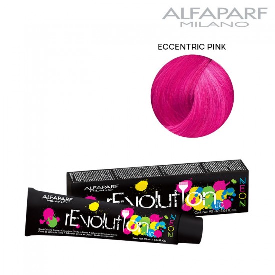 AlfaParf rEvolution Neon Eccentric Pink ammonia-free direct color cream with fluorescent effect 90ml AlfaParf rEvolution Neon Eccentric Pink ammonia-free direct color cream with fluorescent effect 90ml