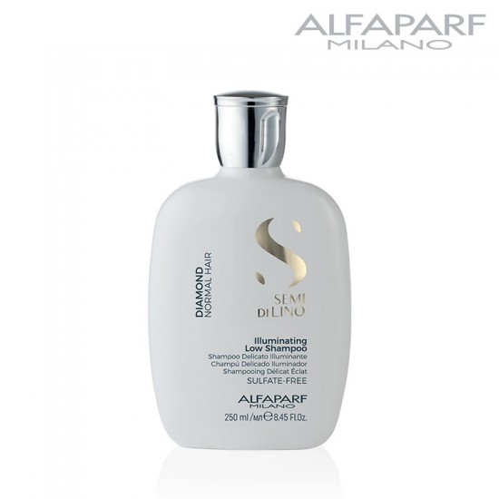 AlfaParf Semi Di Lino Diamond spīdumu piešķirošs šampūns 250ml AlfaParf Semi Di Lino Diamond spīdumu piešķirošs šampūns 250ml