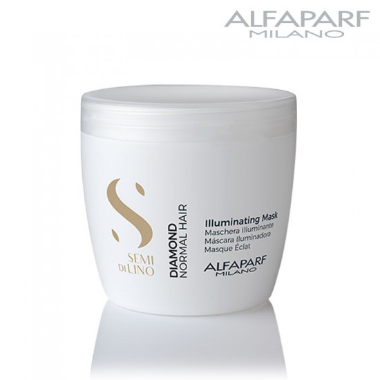 AlfaParf Semi Di Lino Diamond spīdumu piešķiroša maska 500ml AlfaParf Semi Di Lino Diamond spīdumu piešķiroša maska 500ml