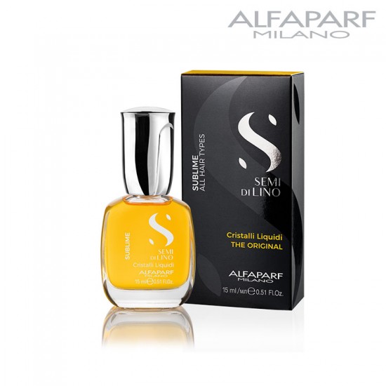 AlfaParf Semi Di Lino Sublime spīdumu piešķiroša eļļa 15ml AlfaParf Semi Di Lino Sublime spīdumu piešķiroša eļļa 15ml