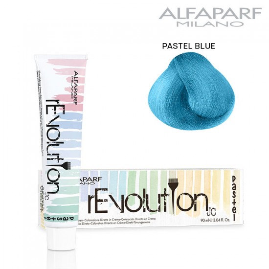 AlfaParf rEvolution Pastel Blue ammonia-free direct color cream 90ml AlfaParf rEvolution Pastel Blue ammonia-free direct color cream 90ml