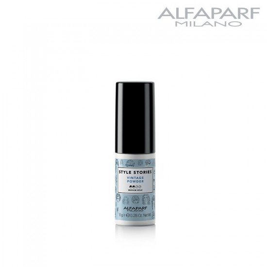 AlfaParf Style Stories Vintage Powder texturizing powder-spray for hair volume 8g AlfaParf Style Stories Vintage Powder texturizing powder-spray for hair volume 8g