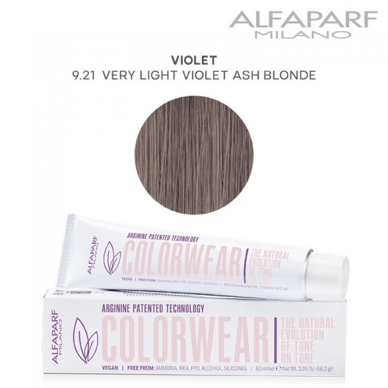 AlfaParf Color Wear matu krāsa Violet 9.21 Very Light Violet Ash Blonde 60ml AlfaParf Color Wear matu krāsa Violet 9.21 Very Light Violet Ash Blonde 60ml