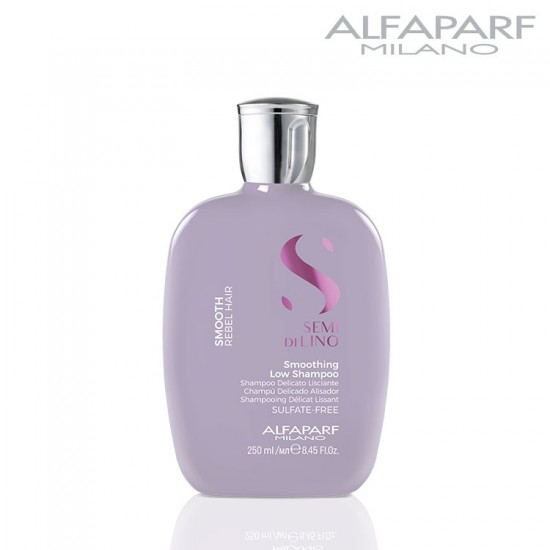 AlfaParf Semi Di Lino Smooth nogludinošs šampūns nepakļāvīgiem matiem 250ml AlfaParf Semi Di Lino Smooth nogludinošs šampūns nepakļāvīgiem matiem 250ml