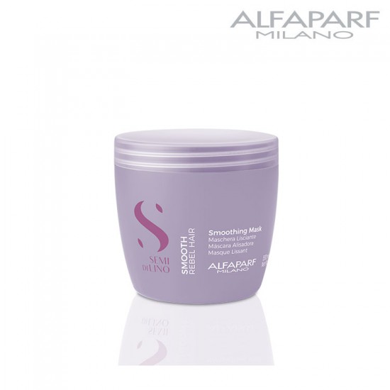 AlfaParf Semi Di Lino Smooth nogludinoša maska nepakļāvīgiem matiem 500ml AlfaParf Semi Di Lino Smooth nogludinoša maska nepakļāvīgiem matiem 500ml