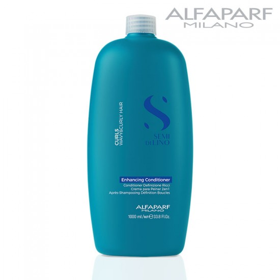 AlfaParf Semi Di Lino Curls kondicionieris lokainiem un cirtainiem matiem 1000ml AlfaParf Semi Di Lino Curls kondicionieris lokainiem un cirtainiem matiem 1000ml
