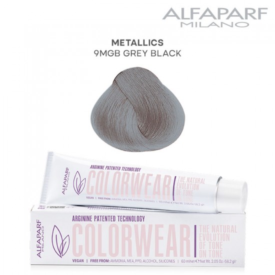 AlfaParf Color Wear matu krāsa Metallics Grey Black 9mgb 60ml AlfaParf Color Wear matu krāsa Metallics Grey Black 9mgb 60ml