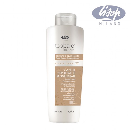 Lisap Elixir Care šampūns matu spīdumam bojātiem matiem 500ml Lisap Elixir Care šampūns matu spīdumam bojātiem matiem 500ml