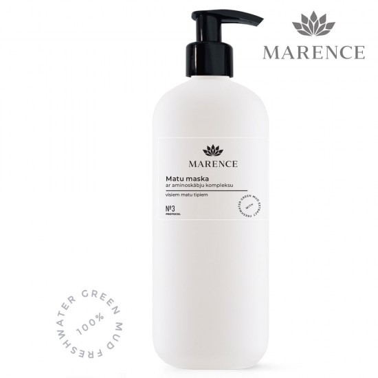 Marence matu maska ar aminoskābju kompleksu bez SLS/SLES 500ml Marence matu maska ar aminoskābju kompleksu bez SLS/SLES 500ml