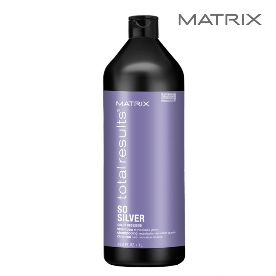 Matrix Total Results So Silver šampūns dzeltenā apakštoņa neitralizēšanai 1L Matrix Total Results So Silver šampūns dzeltenā apakštoņa neitralizēšanai 1L