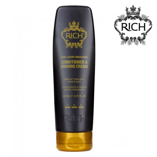 Rich Energising Conditioner & Shaving Cream kondicionieris un skūšanās krēms 200ml Rich Energising Conditioner & Shaving Cream kondicionieris un skūšanās krēms 200ml