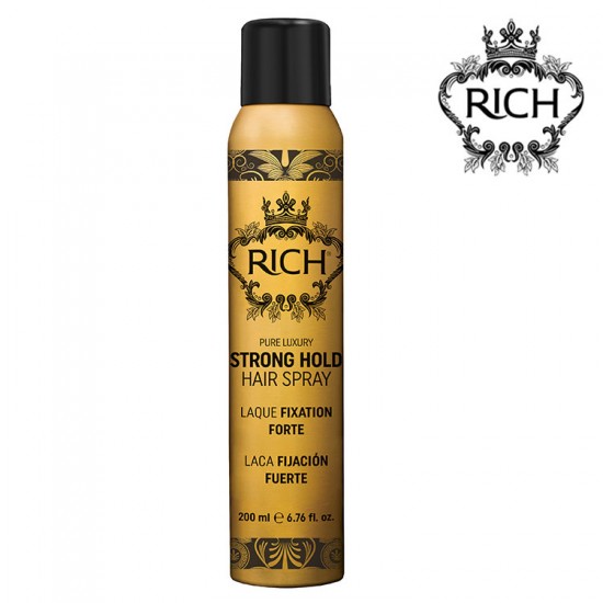 Rich Strong Hold Hair Spray matu laka 200ml Rich Strong Hold Hair Spray matu laka 200ml
