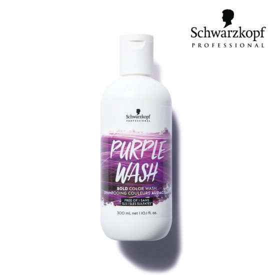 Schwarzkopf Pro Bold Color Wash matu mazgāšanas līdzeklis violetā 300ml Schwarzkopf Pro Bold Color Wash matu mazgāšanas līdzeklis violetā 300ml