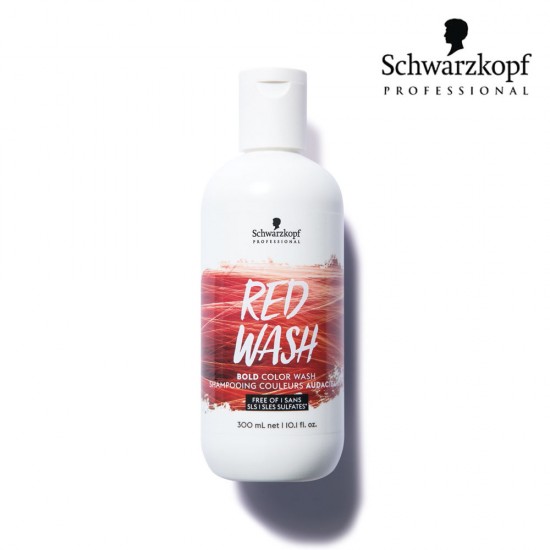 Schwarzkopf Pro Bold Color Wash matu mazgāšanas līdzeklis sarkanā 300ml Schwarzkopf Pro Bold Color Wash matu mazgāšanas līdzeklis sarkanā 300ml