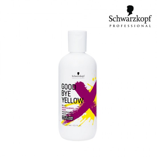 Schwarzkopf Pro Goodbye Yellow neitralizējošs mazgāšanas līdzeklis 300ml Schwarzkopf Pro Goodbye Yellow neitralizējošs mazgāšanas līdzeklis 300ml