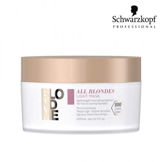 Schwarzkopf Pro BlondMe All Blondes Light matu maska 200ml Schwarzkopf Pro BlondMe All Blondes Light matu maska 200ml