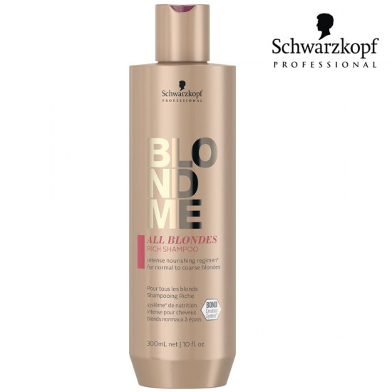 Schwarzkopf Pro BlondMe All Blondes Rich šampūns blondiem matiem 300ml Schwarzkopf Pro BlondMe All Blondes Rich šampūns blondiem matiem 300ml