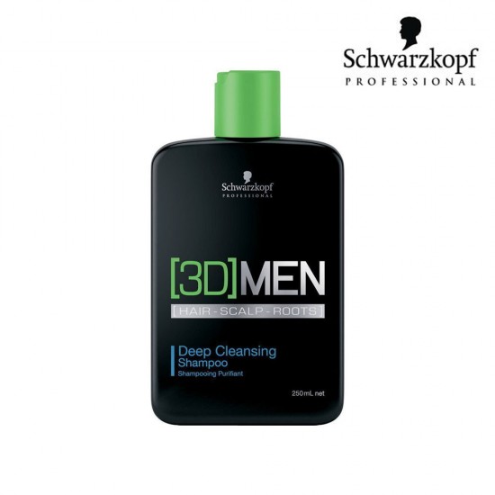 Schwarzkopf Pro 3D Men Deep Cleansing dziļi attīrošs šampūns 250ml