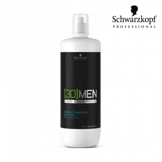 Schwarzkopf Pro 3D Men Deep Cleansing dziļi attīrošs šampūns 1L