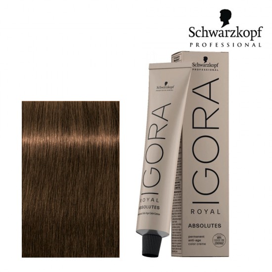 Schwarzkopf Pro Igora Royal Absolutes 6-50 tumši blonds zelta dabiskais tonis 60ml Schwarzkopf Pro Igora Royal Absolutes 6-50 tumši blonds zelta dabiskais tonis 60ml