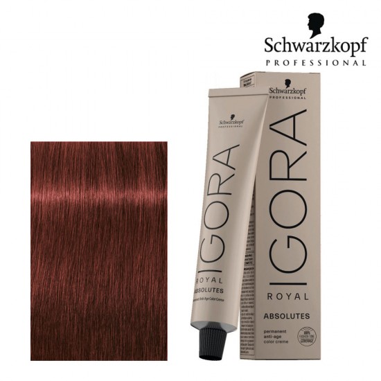 Schwarzkopf Pro Igora Royal Absolutes 6-80 tumši blonds sarkanais dabiskais tonis 60ml Schwarzkopf Pro Igora Royal Absolutes 6-80 tumši blonds sarkanais dabiskais tonis 60ml