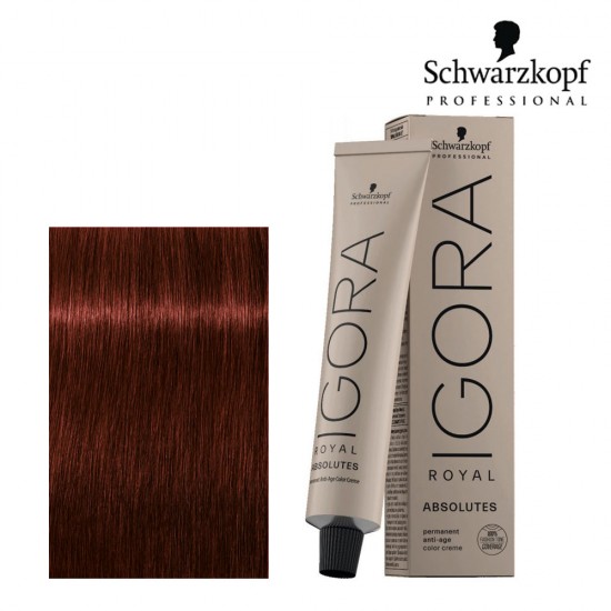 Schwarzkopf Pro Igora Royal Absolutes 5-80 gaiši brūns sarkanais dabiskais tonis 60ml Schwarzkopf Pro Igora Royal Absolutes 5-80 gaiši brūns sarkanais dabiskais tonis 60ml