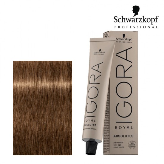 Schwarzkopf Pro Igora Royal Absolutes 7-50 vidēji blonds zelta dabiskais tonis 60ml Schwarzkopf Pro Igora Royal Absolutes 7-50 vidēji blonds zelta dabiskais tonis 60ml