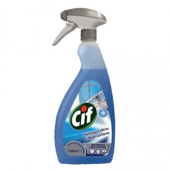 Cif Window&Multi Surface Cleaner stiklu un virsmu tīrīšanas līdzeklis 750ml Cif Window&Multi Surface Cleaner stiklu un virsmu tīrīšanas līdzeklis 750ml