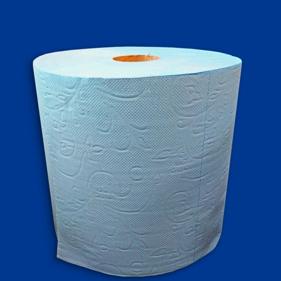 Industriālais papīrs zils 2 kārtas 20cm x 300m Industriālais papīrs zils 2 kārtas 20cm x 300m