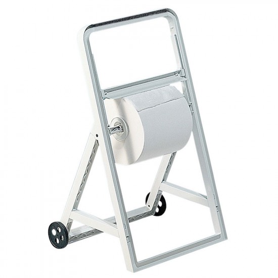 Floor dispenser white with wheels