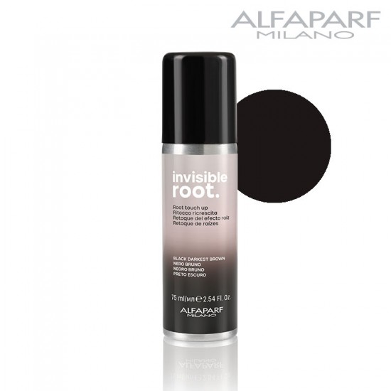 AlfaParf Invisible Root Touch Up matu sakņu sprejs melns-tumši brūns 75ml