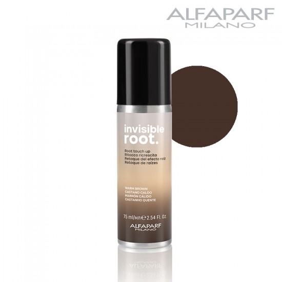 AlfaParf Invisible Root Touch Up matu sakņu sprejs silti brūns 75ml