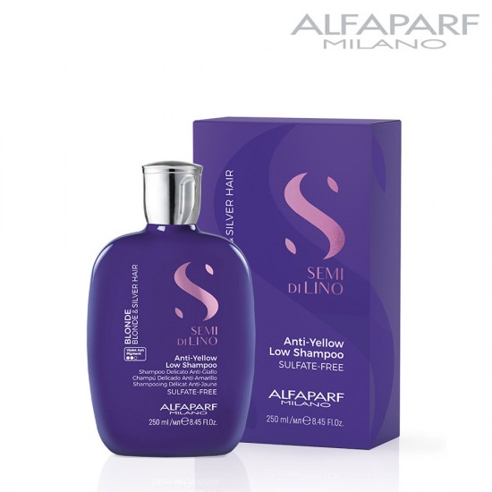 AlfaParf Semi Di Lino Blonde Anti-Yellow Low šampūns 250ml AlfaParf Semi Di Lino Blonde Anti-Yellow Low šampūns 250ml