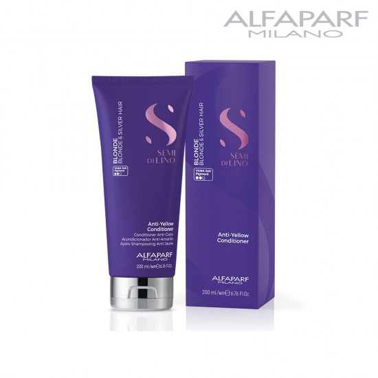 AlfaParf Semi Di Lino Blonde Anti-Yellow kondicionieris 200ml AlfaParf Semi Di Lino Blonde Anti-Yellow kondicionieris 200ml