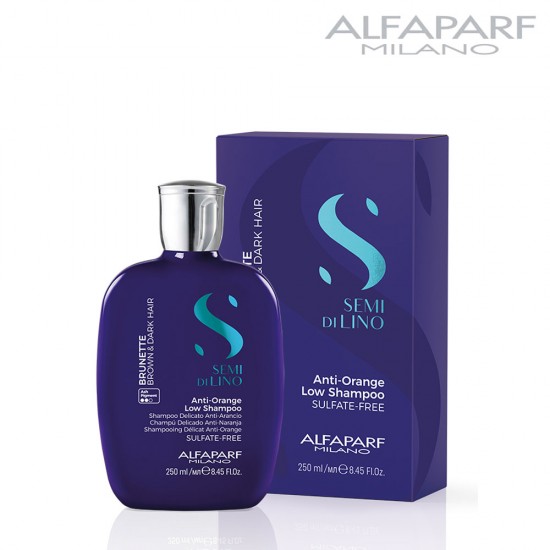 AlfaParf Semi Di Lino Brunette Anti-Yellow Low šampūns 250ml AlfaParf Semi Di Lino Brunette Anti-Yellow Low šampūns 250ml