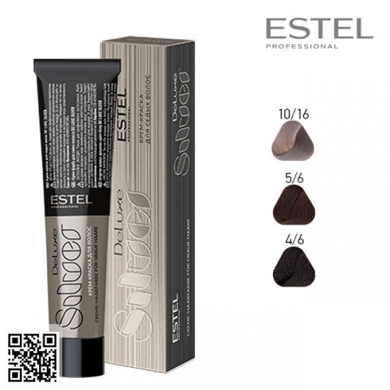 Estel DeLuxe Silver 4/6 hair color care cream 60ml Estel DeLuxe Silver 4/6 hair color care cream 60ml