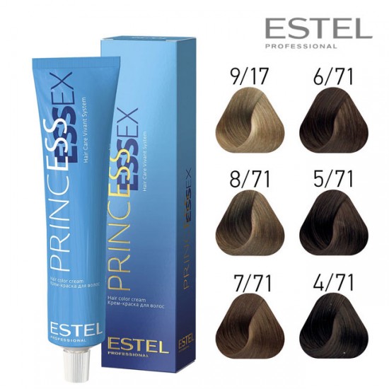 Estel Princess Essex 4/71 hair color cream 60ml Estel Princess Essex 4/71 hair color cream 60ml