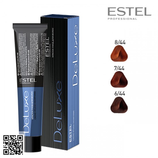 Estel DeLuxe 6/44 hair color care cream 60ml Estel DeLuxe 6/44 hair color care cream 60ml