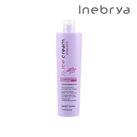 Inebrya Ice Cream SheCare Reconstructor šampūns 300ml Inebrya Ice Cream SheCare Reconstructor šampūns 300ml