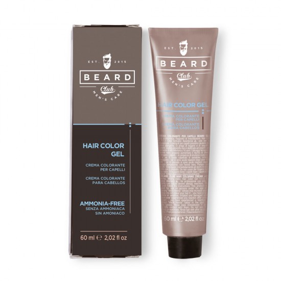 Beard Club Hair Color Gel vīriešu matu krāsa sudraba 60ml Beard Club Hair Color Gel vīriešu matu krāsa sudraba 60ml