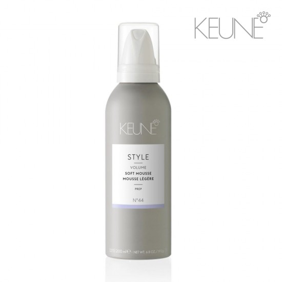 Keune Style Volume Soft Mousse №44 vieglas fiksācijas putas 200ml Keune Style Volume Soft Mousse №44 vieglas fiksācijas putas 200ml