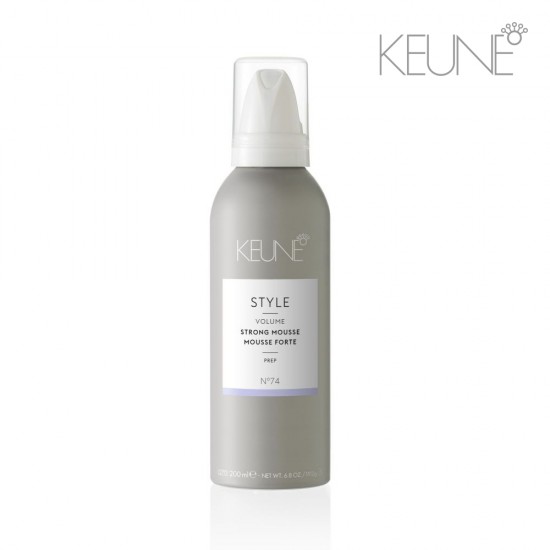 Keune Style Volume Strong Mousse №74 stipras fiksācijas putas matu apjomam 200ml Keune Style Volume Strong Mousse №74 stipras fiksācijas putas matu apjomam 200ml