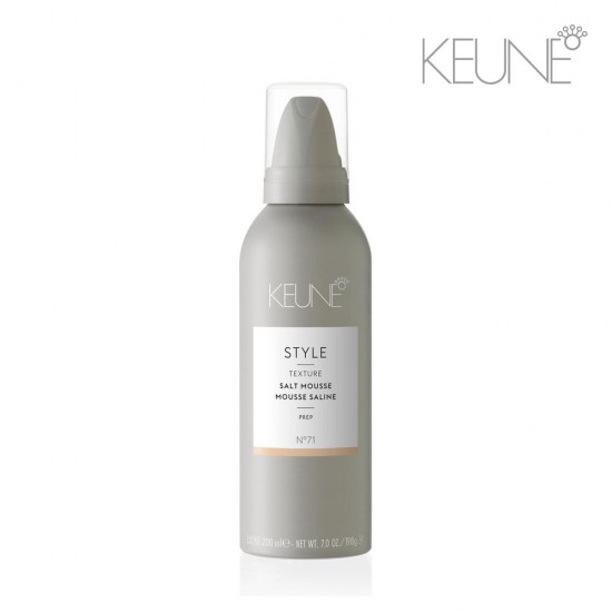 Keune Style Texture Salt Mousse №71 spēcīgas fiksācijas putas ar matētu tekstūru 200ml Keune Style Texture Salt Mousse №71 spēcīgas fiksācijas putas ar matētu tekstūru 200ml