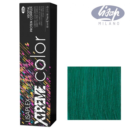 Lisap Lisaplex Xtreme matu krāsa zaļa 60ml Lisap Lisaplex Xtreme matu krāsa zaļa 60ml