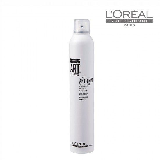 Loreal Tecni Art Fix Anti-Frizz Pure fiksējošs antistatisks sprejs 400ml Loreal Tecni Art Fix Anti-Frizz Pure fiksējošs antistatisks sprejs 400ml